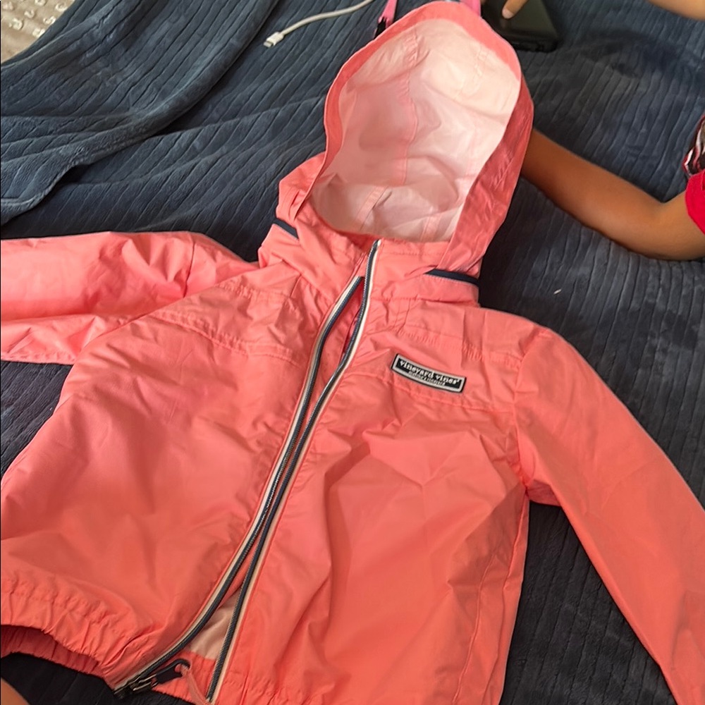 Vineyard Vines Coral Hooded Jacket